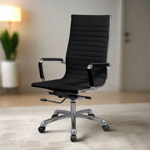 Boardroom Series B1 Stripes Luxury High Back Chair