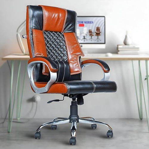 MRC Oxford High Back Ergonomic Leatherette Revolving Office Boss Chair